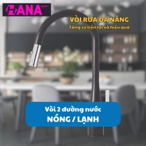 Vòi rửa bát KONOX Curva Black