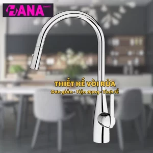 Vòi rửa bát KONOX Curva Chrome