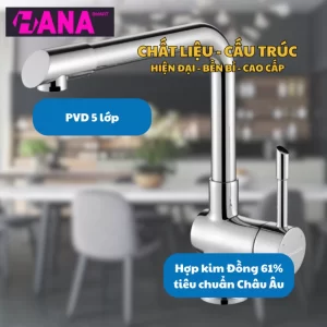 Vòi rửa bát KONOX Felix Chrome