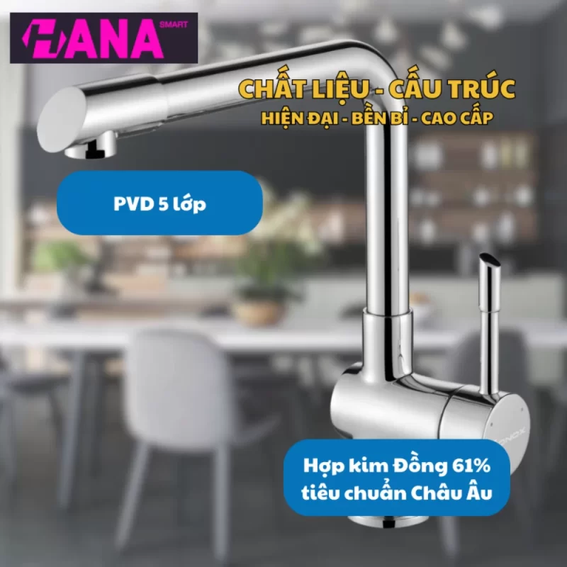 Vòi rửa bát KONOX Felix Chrome 20 Vòi rửa bát KONOX Felix Chrome