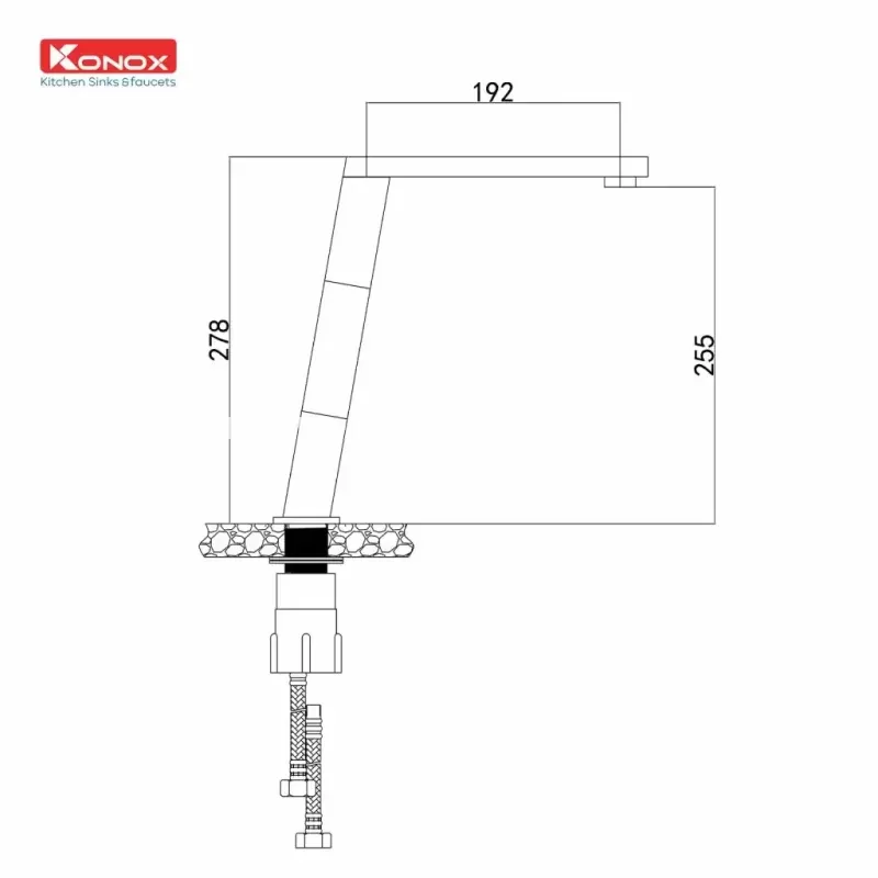 Vòi rửa bát KONOX KN1209