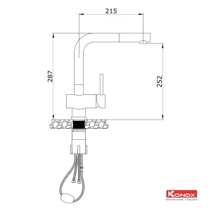 Vòi rửa bát KONOX KN1337