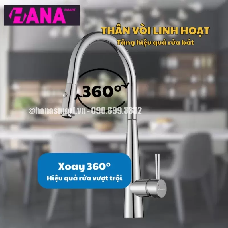 Vòi rửa bát KONOX KN1901C