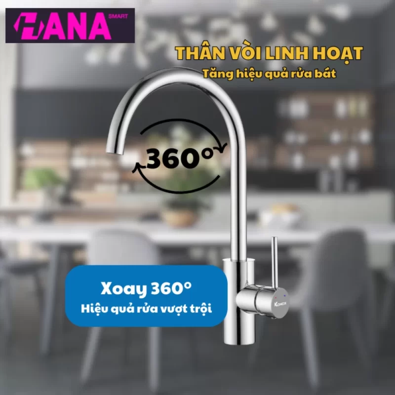 Vòi rửa bát KONOX Rio 16 Vòi rửa bát KONOX Rio
