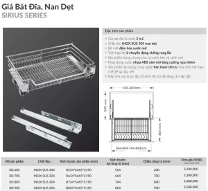 Giá bát đĩa GrandX XD.90S - gia bat dia grandx xd 90s 2