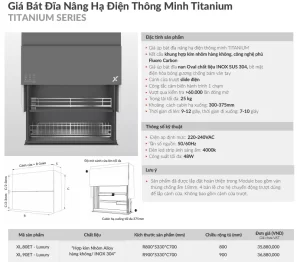 Giá bát đĩa thông minh GrandX XL.80ET-Luxury - gia bat dia thong minh grandx xl 80et luxury 1