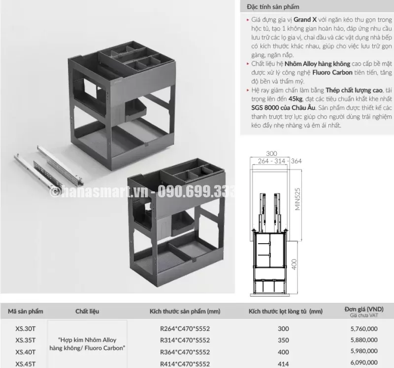 Giá gia vị GrandX XS.35T - gia gia vi grandx xs 35t 4