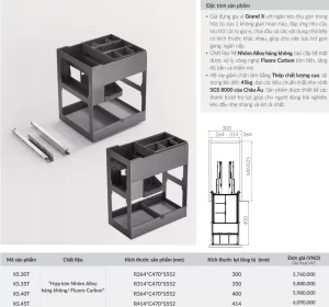 Giá gia vị GrandX XS.45T - gia gia vi grandx xs 45t 5