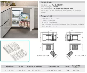 Kệ góc liên hoàn GrandX XMC.45M (L/R) - ke goc lien hoan grandx xmc 45m l r 4