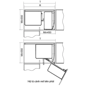 Kệ góc liên hoàn GrandX XMC.45TR - ke goc lien hoan grandx xmc 45tr 2