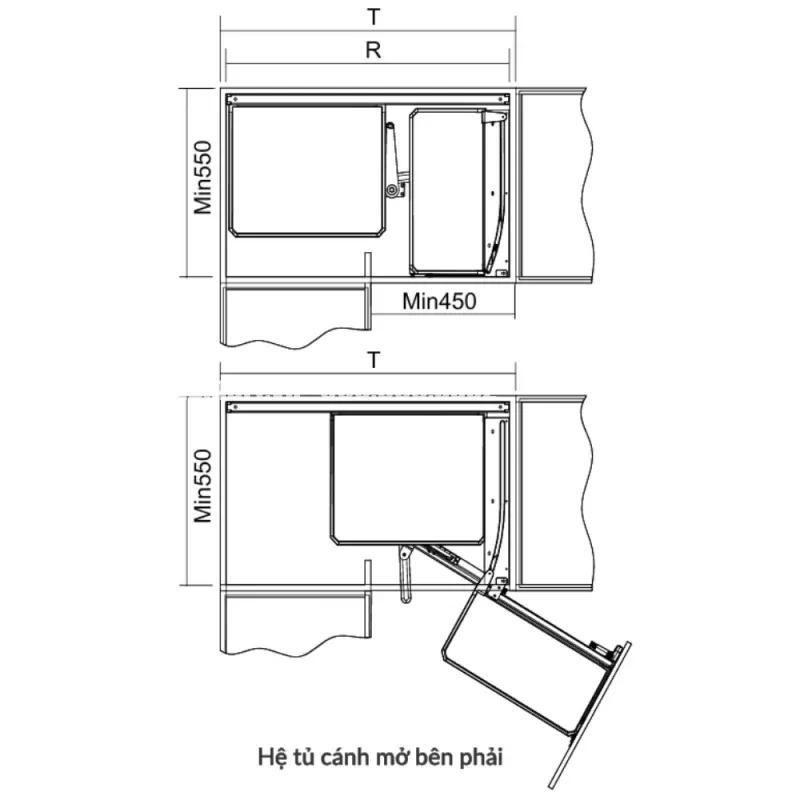 Kệ góc liên hoàn GrandX XMC.45TR - ke goc lien hoan grandx xmc 45tr 2