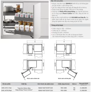 Kệ góc liên hoàn GrandX XMC.45TR - ke goc lien hoan grandx xmc 45tr 4