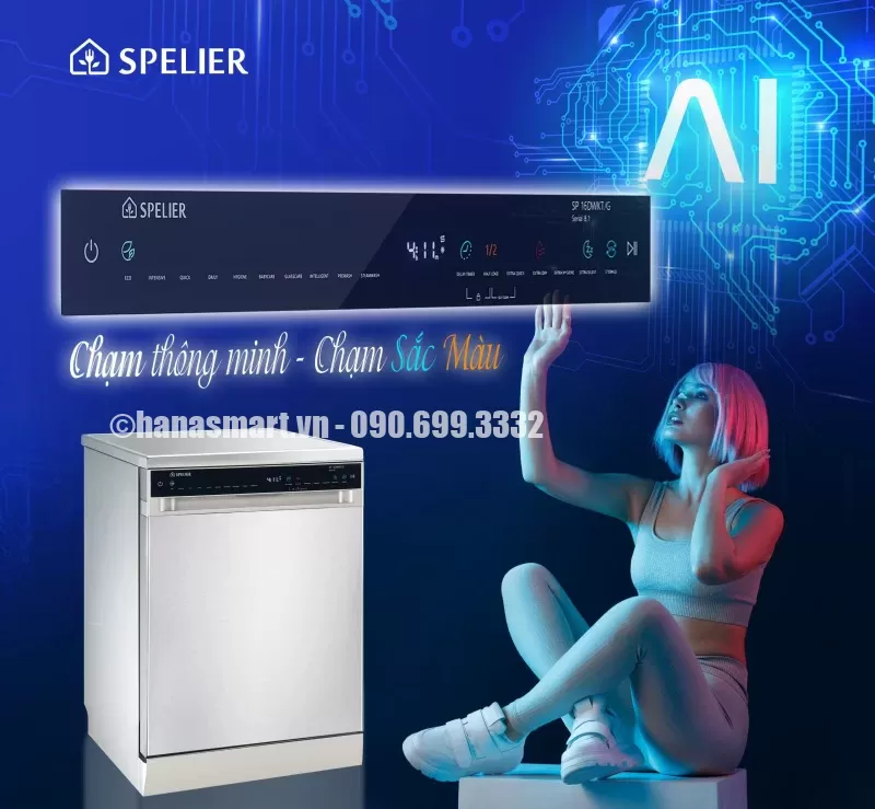 MÁY RỬA BÁT 16 BỘ SPELIER SP 16DWKT/G - sp 16dwkt b