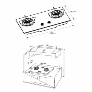 Bếp gas ELECTROLUX EHG7230BE
