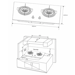 Bếp gas ELECTROLUX EHG723BA