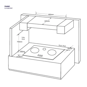 Bếp gas ELECTROLUX EHG8251BC