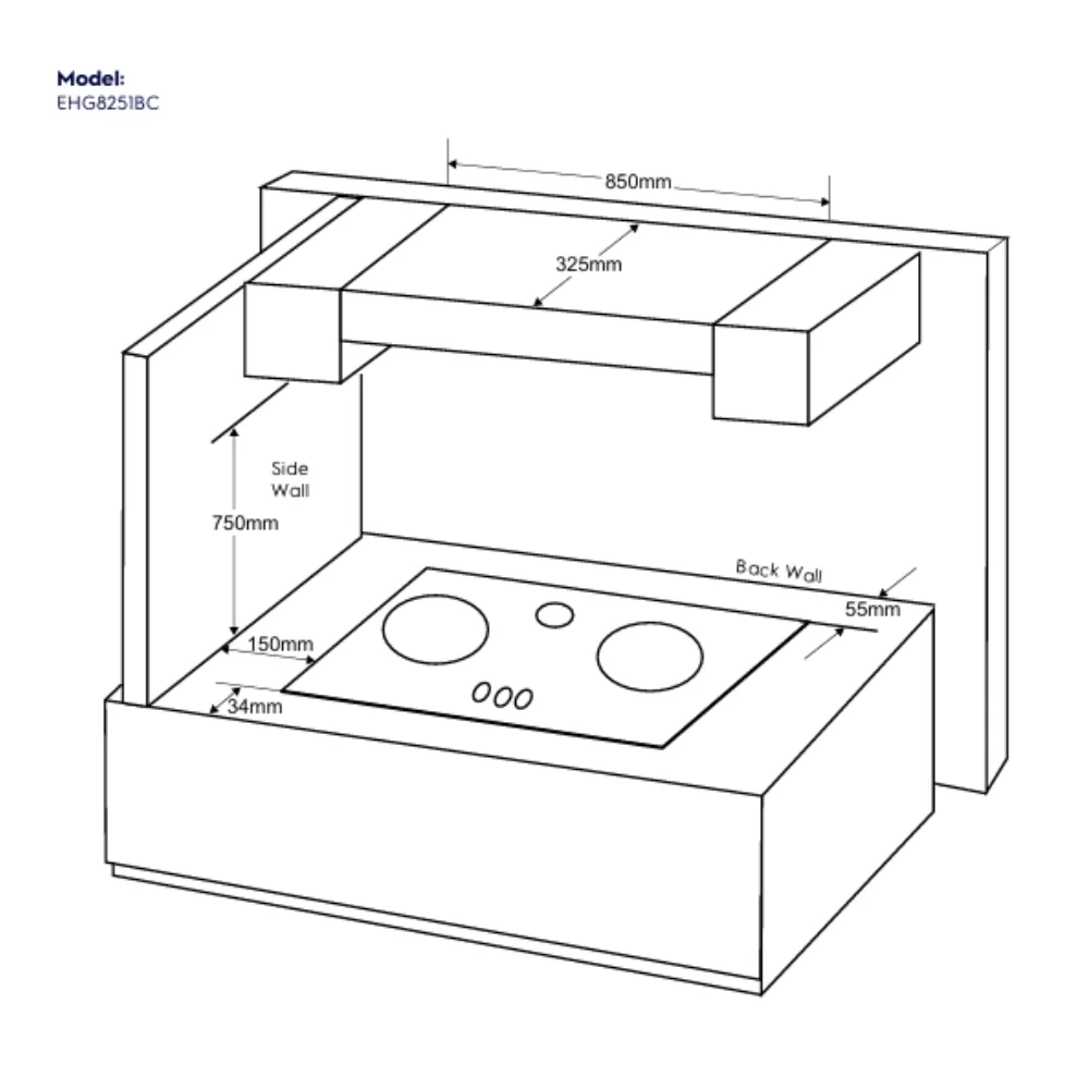 Bếp gas ELECTROLUX EHG8251BC 22 Bếp gas ELECTROLUX EHG8251BC