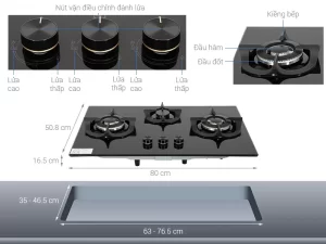 Bếp gas ELECTROLUX EHG8321BC