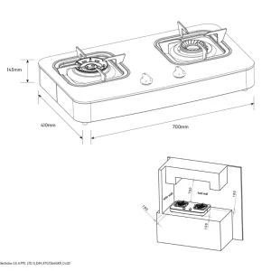 Bếp gas ELECTROLUX ETG7266GKR