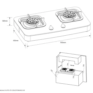 Bếp gas ELECTROLUX ETG7286GKR