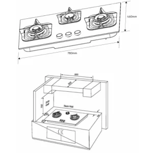 Bếp gas Electrolux EGT7838CK