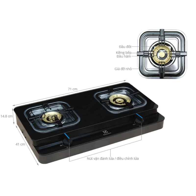 Bếp gas Electrolux ETG728GKR 23 Bếp gas Electrolux ETG728GKR