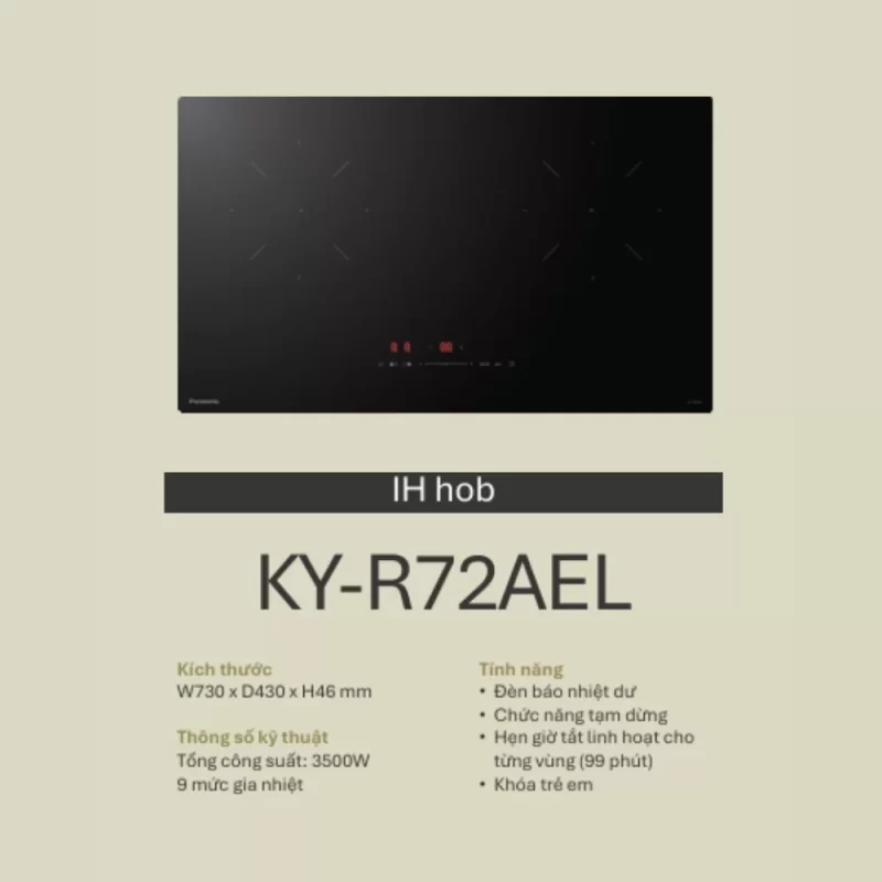 Bếp từ PANASONIC KY-R72AEL 8 Bếp từ PANASONIC KY-R72AEL