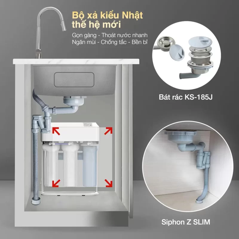 Chậu rửa bát KLUGER KH8048SL Plus 22 Chậu rửa bát KLUGER KH8048SL Plus