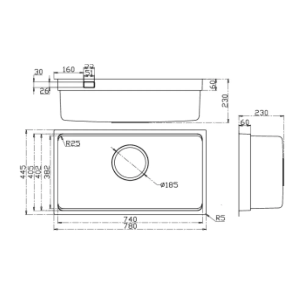 Chậu rửa bát KLUGER KU7844FS Basic
