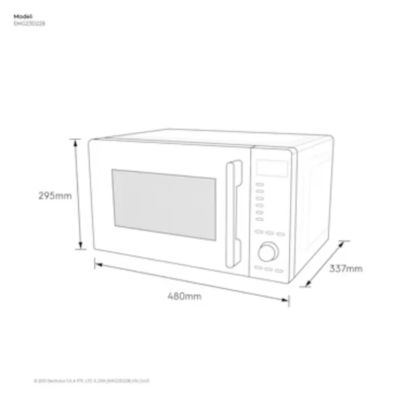 Lò vi sóng ELECTROLUX EMG23D22B 16 Lò vi sóng ELECTROLUX EMG23D22B