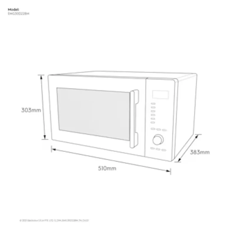 Lò vi sóng ELECTROLUX EMG30D22BM 20 Lò vi sóng ELECTROLUX EMG30D22BM