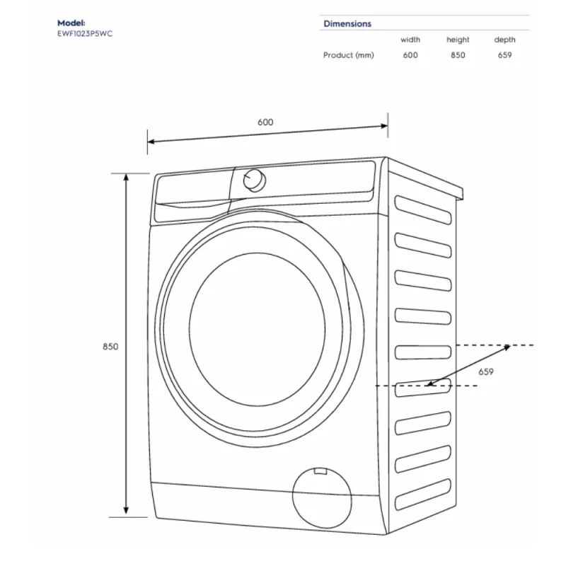 Máy giặt ELECTROLUX EWF1023P5WC 19 Máy giặt ELECTROLUX EWF1023P5WC