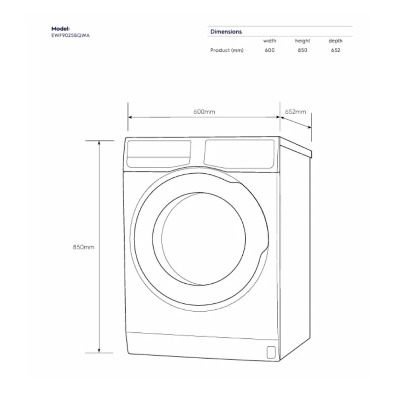 Máy giặt ELECTROLUX EWF1025DQWB 19 Máy giặt ELECTROLUX EWF1025DQWB