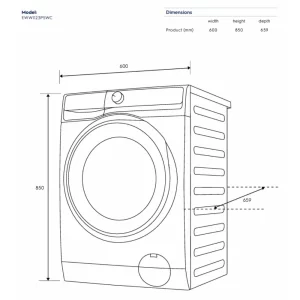 Máy giặt sấy ELECTROLUX EWW1123P5WC
