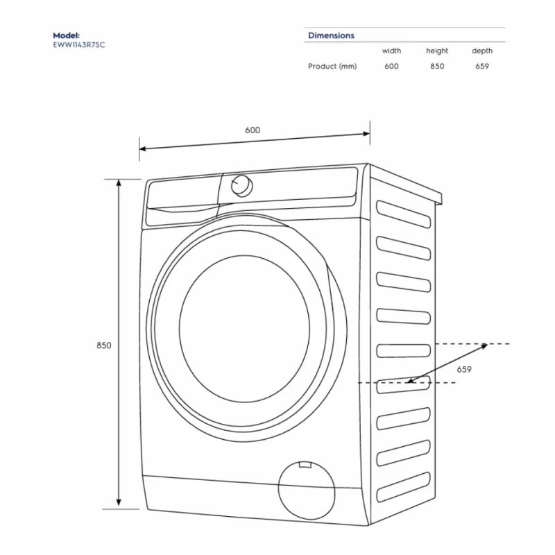 Máy giặt sấy ELECTROLUX EWW1143R7SC 21 Máy giặt sấy ELECTROLUX EWW1143R7SC