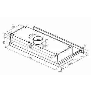 Máy hút mùi ELECTROLUX ECP9541X