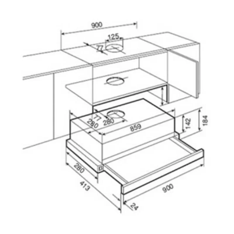 Máy hút mùi ELECTROLUX EFP9520X 10 Máy hút mùi ELECTROLUX EFP9520X