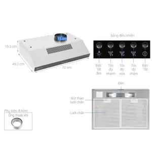 Máy hút mùi ELECTROLUX ERF715SBA