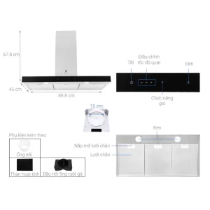 Máy hút mùi ELECTROLUX LFT769X