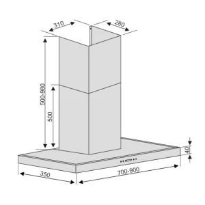Máy hút mùi LORCA TA-6007EC 70cm