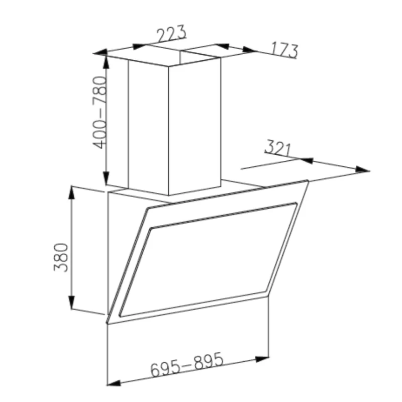 Máy hút mùi LORCA TA-6008CM 70cm 13 Máy hút mùi LORCA TA-6008CM 70cm