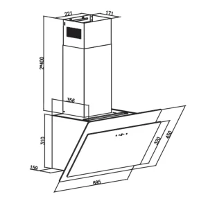 Máy hút mùi LORCA TA-6779C 90cm