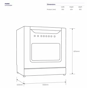Máy rửa bát ELECTROLUX ESF6010BW