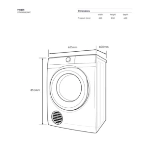 Máy sấy ELECTROLUX EDV804H3WC