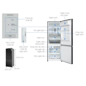 Tủ lạnh ELECTROLUX EBB3402K-H