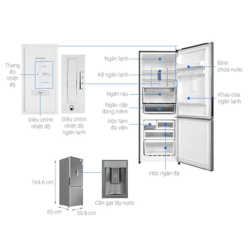 Tủ lạnh ELECTROLUX EBB3442K-A 18 Tủ lạnh ELECTROLUX EBB3442K-A