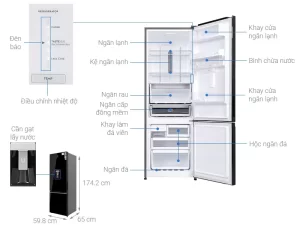 Tủ lạnh ELECTROLUX EBB3742K-H