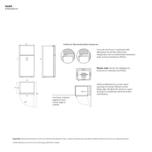 Tủ lạnh ELECTROLUX ETB3440M-H