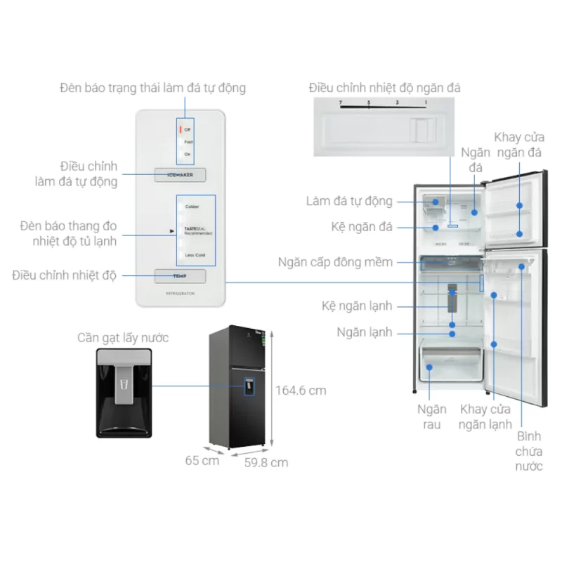 Tủ lạnh ELECTROLUX ETB3460K-H 16 Tủ lạnh ELECTROLUX ETB3460K-H