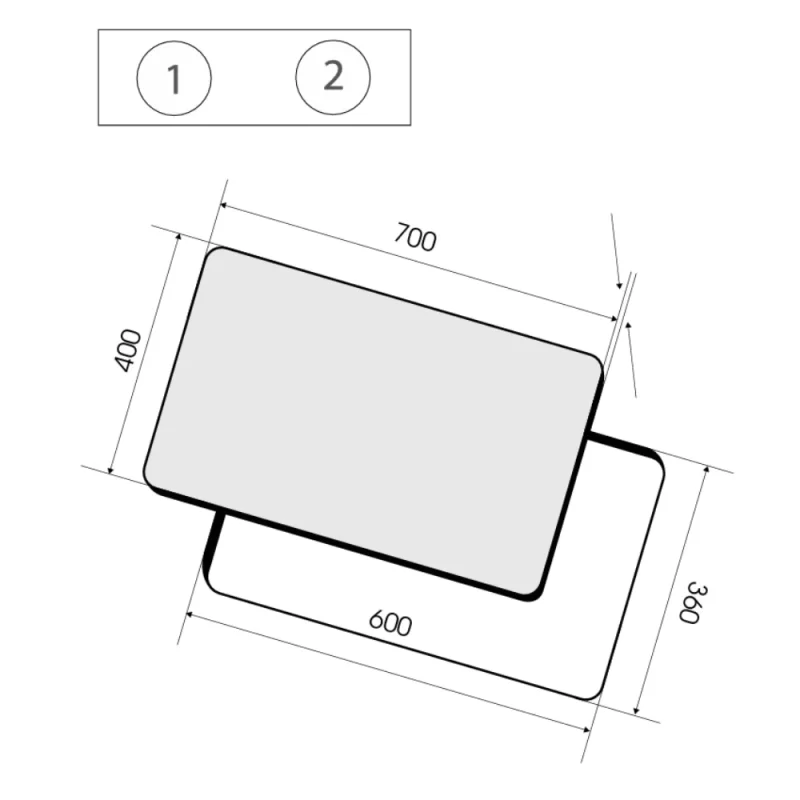 Bếp điện từ đôi ELICA RATIO 702 BL PRF0183888 - bep dien tu doi elica ratio 702 bl prf0183888 3